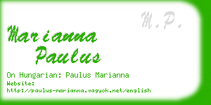 marianna paulus business card